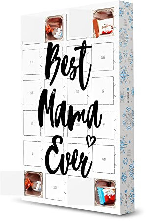 Adventskalender mit Produkten von Kinder® Best Mama Ever artboxONE Adventskalender Typografie