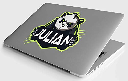 Vinyl-Aufkleber, personalisierbar mit Ihrem Namen – Laptop, Handy, Fahrrad, Helm, Padelschläger, Skateboard, Auto, Motorrad Modell 2