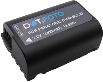 Dot.Foto DMW-BLK22 Premium 7.2v / 2200mAh Akku für Panasonic Lumix DC-S5, S5II, S5IIX, S9, G9II, GH5, GH5II, GH5S, GH6