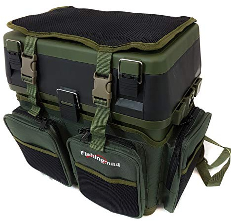 FISHINGMAD Fishing Seat Box & Rucksack Fly Sea Coarse Fishing Seat Backpack