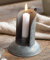 Kammerleuchter Kerzenhalter Kerzenständer Windschutz für Stabkerzen Metall (1 Stück) Landhaus Shabby Vintage Skandi Ib Laursen