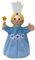 Handpuppe Blumenfee blau, 34 cm