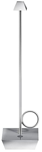 Broggi Bugia tragbare Tischlampe Chrom