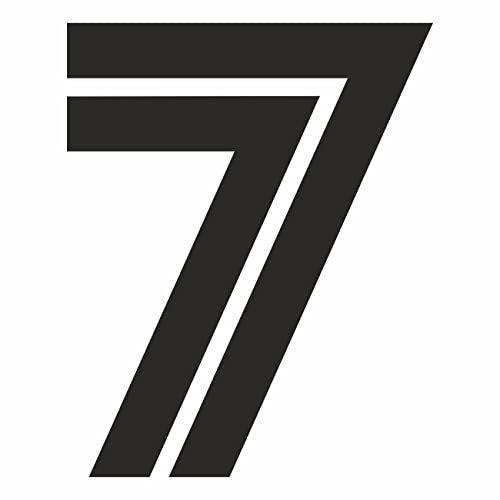 AMA SHOP Adesivo Prespaziato Numero personalizzabile adatto per auto moto casco Racing Tuning Car