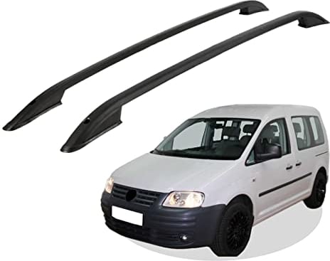 RC Royal Class Dachreling aus Aluminium eloxiert passend für VW Caddy 3 Baujahr ab 2003 bis 2009 passgenau in Schwarz mit Allgemeiner Betriebserlaubnis (ABE)