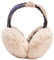 IHCEMIH Cache-oreilles pour Femme Accessoires d'Hiver Peluche Moelleux Pliable Nouer Thermique pour l'Extérieur Ski Course Oreilles Protection Contre le Vent Froid Cadeau pour Filles Adultes Beige