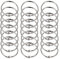 Bücher Ringe,50 Stück Metall Ringe Lose Blatt Buch Ringe Binder Schlüsselring Loseblatt Verbinder Ringe Duschvorhang Ringe Schlüsselringe 40mm Ringbindung