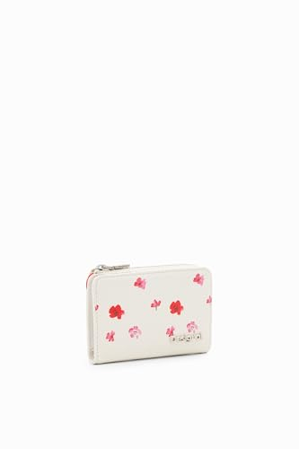 Desigual Mone_Circa Emma Mini, Portefeuille à Trois Volets pour Femme, Blanc, 12