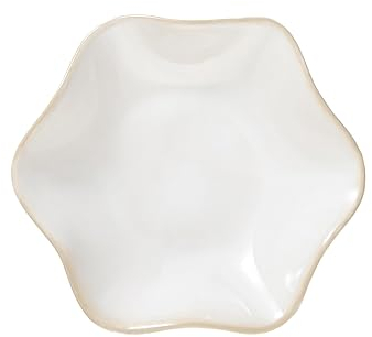 Plato de joyería de cerámica,bandeja de joyería de hojas, bandeja de llaves,soporte de plato de anillo pequeño,bandeja de joyería,bandeja de trinket, para decoración de sala de mesa (Grande Blanco)