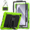 SEYMAC Funda para Samsung Galaxy Tab A9 Plus 11 2023, Funda Tab A9 Plus a Prueba de Golpes con Protector de Pantalla/Soporte Plegable/Correa para el Hombro, Funda para Galaxy Tab A9 Plus, Verde