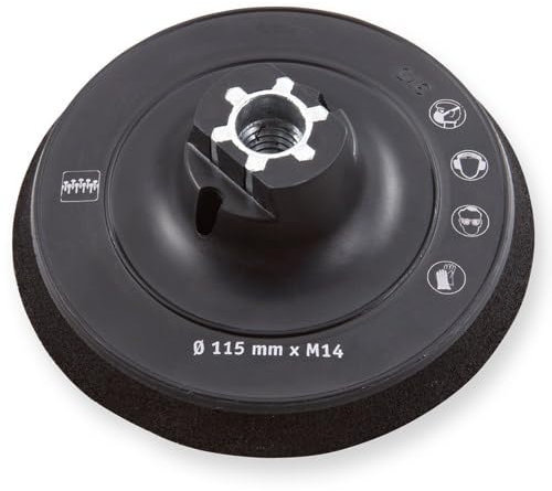 Karl Dahm Präziser Klettaufnahmeteller Soft 115 mm: Perfekte Unterstützung für Feinschliffarbeiten