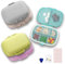 CLRZOL 5 Pack Tablettenbox 7 Tage, 8 Fächer Pillendose 7 Tage, Tragbare feuchtigkeitsbeständige Pillendose Morgens Abends Medikamentenbox