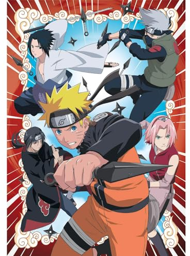 Clementoni Naruto Puzzle 1000 Teile Erwachsene - Anime Puzzle Erwachsene in 70 x 50 cm - Puzzle Erwachsene anspruchsvoll von Clementoni 39831