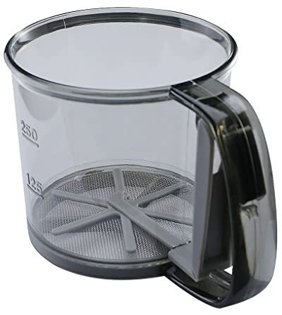 susiodeu Tamiz de harina, Filtro colador, tamiz de azúcar, coctelera de Polvo para el hogar, dispensador de Taza medidora, Herramienta de tamizado de Galletas, Cocina