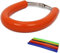 JFG RACING 64 cm/25,2 Protection Pot Echappement Moto,Protection Collier Echappement Réglable Universelle pour Pit Dirt Bike Motocross Supermoto Enduro Scooter Orange