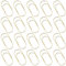 Gold 50mm Groß Büroklammern Metall Büroklammern Stationäres Set,Beschichtetes Metall Büroklammern,Rostbeständig und Langlebig für Büro,Schule,Schreibwaren,Dokumente und Persönlichen 20 Stück