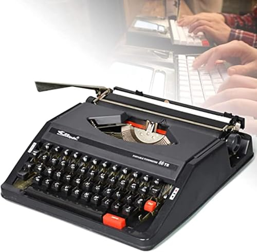 Machinery Schreibmaschine, altmodische manuelle Schreibmaschine, Klassische Nostalgie, tragbare Retro-manuelle Schreibmaschine, für Notizen oder Briefe oder kreatives Schreiben, literarische