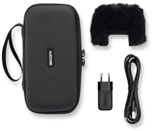 ZOOM APH-2e Zubehör-Paket für H2essential Recorder | Windschutz, Transporttasche, Netzteil, USB-C-Kabel – Ideal für Field Recording – EU-Version – Schwarz