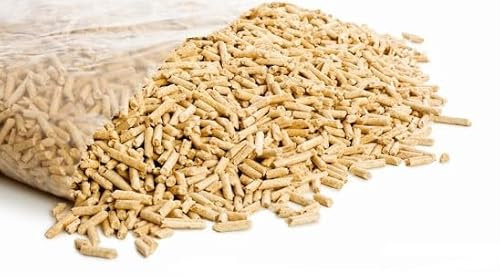 PROSBUD Kleintierstreu Kiefernstreu 15 kg 6 mm Einstreu Kaninchen Katze Meerschweinchen Hamster Streu Holz Holzstreu Staubfrei Biologisch Abbaubar