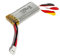 3.7V 550-mAh 1S Li-Po Akku für RC-Modellbau, Lithium-Polymer Batterie mit XH 2.54 2P Molex-Stecker für Volantex V761 ferngesteuertes Flugzeug, Auto, Drohne, Hubschrauber, Monstertruck und Spielzeug