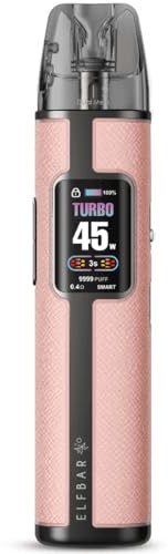 ELFBAR ELFX PRO KIT - Elfbar Pod System - Basisgerät und Pod - 1200 mAh Akku - LED Display - In verschiedenen Farben + Freshisha Sticker - ohne Liquid ohne Nikotin (Pink)