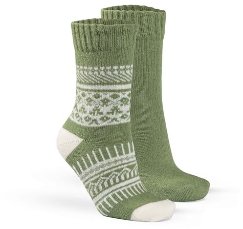 Fellhof Alpaka Hygge Socken 2er Pack gemustert & unifarben Damen Herren Größe 35-38, 39-42, 43-46