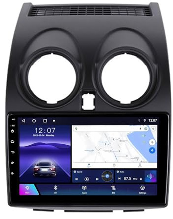 Generisch 9 Android CarPlay 2-DIN-Radio für Nissan Qashqai J10 (2006–2013) – Bluetooth, AHD-Rückfahrkamera, GPS-Navigation, Lenkradsteuerung, Touchscreen-Display