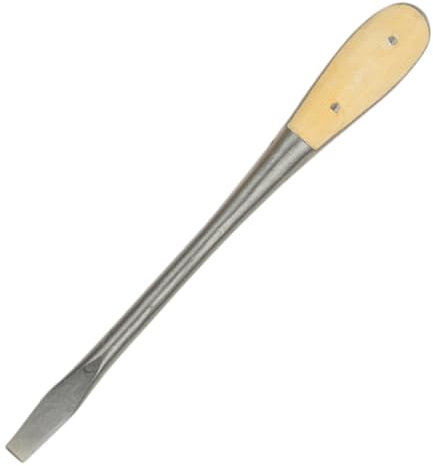 Tournevis à fente, tournevis plat de 8 pouces avec manche en bois pour fixation, burinage, desserrage, de démolition, à fente