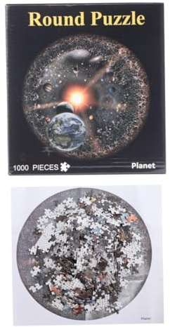Vaguelly 1000Pcs Planet Jigsaw Puzzle for Adults Mind Puzzles for Stress Relief Creative Meditation Family Game for Birthdays Christmas