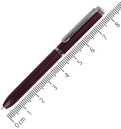 Online Mini Kugelschreiber Lilac – Portemonnaie Kuli mit Drehmechanik & Metallclip I 8 cm Miniatur-Kugelschreiber mit D1-Mine, Schreibfarbe Blau I Stylischer Mini-Kuli in Flieder für unterwegs