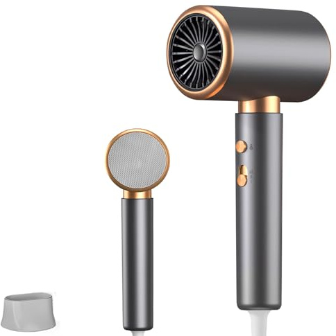 Journeyside Haartrockner Ionen, Professioneller Haartrockner 2000W mit 1 Fön Concentrators, 2 Geschwindigkeit/3 Temperaturstufen + Abkühlstufe, Überhitzungsschutz für Home-Styling