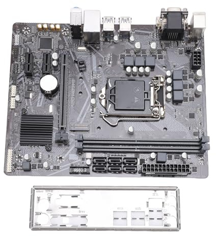 Zunate B460M D2V Motherboard, LGA1200 64 GB 2X DDR4 DIMM Gaming-Tastatur für I9 I7 I5 I3 10. Generation CPU, 6X S ATA III Port, DVI- und VGA-Ausgang, M.2-Steckplatz, USB 3.2