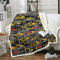 Homewish Jungen Bagger Sherpa Decke, Traktor LKW Decke für Kinder Jugend, Cartoon Baufahrzeug Plüsch Bettdecke Under Construction Fleece Flanket Schlafzimmer Dekor Gelb Grau 150x200