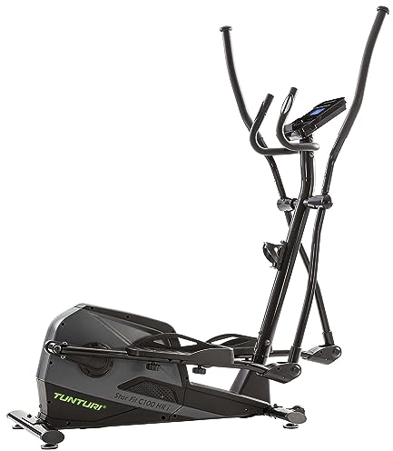 Tunturi Star Fit C100 HR i+ Crosstrainer für Zuhause - Ergometer - Ellipsentrainer - 16 Widerstandsstufen - 21 Ausbildungsprogramme - mit Herzfrequenz-Sensoren