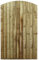 Bespoke Custom Made To Measure Wooden Garden Gate/Feather Edge Arch Top 1.8m [6ft Tall (180cm), upto 1050mm wide, No Hinges]