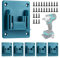 6Pcs Werkzeughalter, Maschinenhalter Wandhalterung für Makita 14.4-18V Bohrwerkzeuge & Power Multitool, Maschinenhalter Wandhalterung Werkzeugaufbewahrung