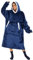 Gogola Hoodie Decke Unisex，Oversized Pullover Decke ，Super Dicker weicher Decken Hoodie，Deckenpullover geeignet für Erwachsene, Männer, Frauen, Jugendliche，Blau