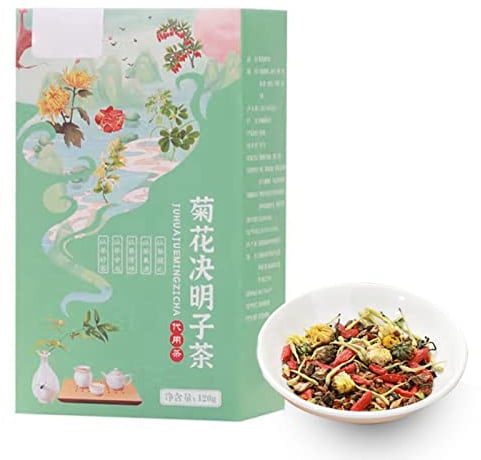 120 G, 20 Unidades De Té De Semillas De Crisantemo Cassia, Combinación Natural Pura De Té Floral, Té Saludable Y Ojos Que Iluminan El Té De Limpieza Del Hígado, Eliminan El Fuego Del Hígado Y El Mal A