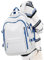 Schulrucksack Mädchen, Lässig Rucksack Damen Klein Modern Elegant Travelite Leichter Laptop Daypack Rucksack 14 Zoll Jungen Teenager Wasserdicht, Aesthetic School Stuff Bag,Weiß mit Blau