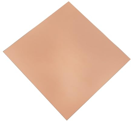 Placa de Cobre, JANDH Lámina de Cobre Puro, Placa de Cobre de 150 mm x 150 mm x 0,8 mm, Cobre Placa, Buena Conductividad, adecuada para la Industria Eléctrica