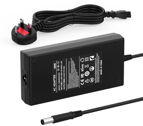 180W Dell Laptop Charger for Dell Precision 7510 7520 7530 7540 7550, Alienware G7 G5 G3 15 17 7588 7590 7790 5587 5590 3579 3779 DA180PM111 FA180PM111 Gaming Power Adapter Supply