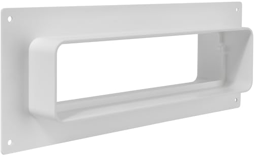 220x55mm Kanalverbinder mit Flansch - Wandflansch für Flachkanäle - Klima, Lüftung, Heizung, Kühlung