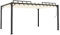 Pergola con tetto lamellare, 3 x 4 m, tessuto crema e alluminio, 313927