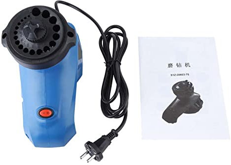 Afilador de Broca Eléctrica Compacto, Muela Grande, Fácil Operación para Broca 3-12mm, Posición de 19 Agujeros, Diseño de Ventilación de Aire 3D, Enchufe de 220V UE