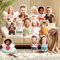Soview Personalisierte Kissen mit Foto, 3D Person Menschenform Kissen Bedrucken Lassen mit Foto, Fotogeschenke zum Jahrestag Geburtstag, Personalisierte Geschenke für Männer Frauen Freund