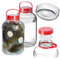 KADAX Gurkenglas mit Deckel, Einmachglas, luftdichte Konservierung, Glasballon, universelles Glas, Vorratsglas für Gurken, Aufbewahrung, Aufbewahrungsglas, Einweckglas (10L 2er Set)