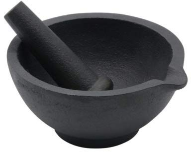 Hierro Fundido – Mortero con pilón Molinillo de especias Especias mörsel King Hoff KH de 1197 Dimensiones: 13 x 6.5 cm