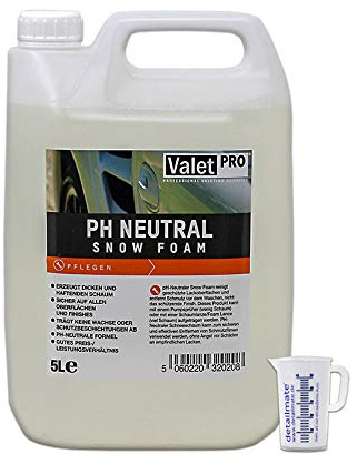 detailmate ValetPRO ph Neutral Snow Foam 5 Liter ohne Foamer Messbecher