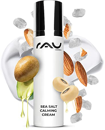 RAU Sea Salt Calming Cream 50 ml - Angenehme Gesichtscreme mit Wertvollem Meersalz und PHA, Creme für Männer und Frauen, Anti Pickel