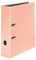 Original Falken PastellColor-Ordner. Made in Germany. 8 cm breit DIN A4 Pastell-Farbe Pfirsich-Orange Ringordner Aktenordner Briefordner Büroordner Plastikordner Schlitzordner Motivordner